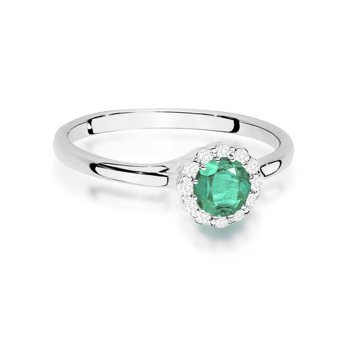 Inel Aur 14K W0622 Smarald 0.50ct