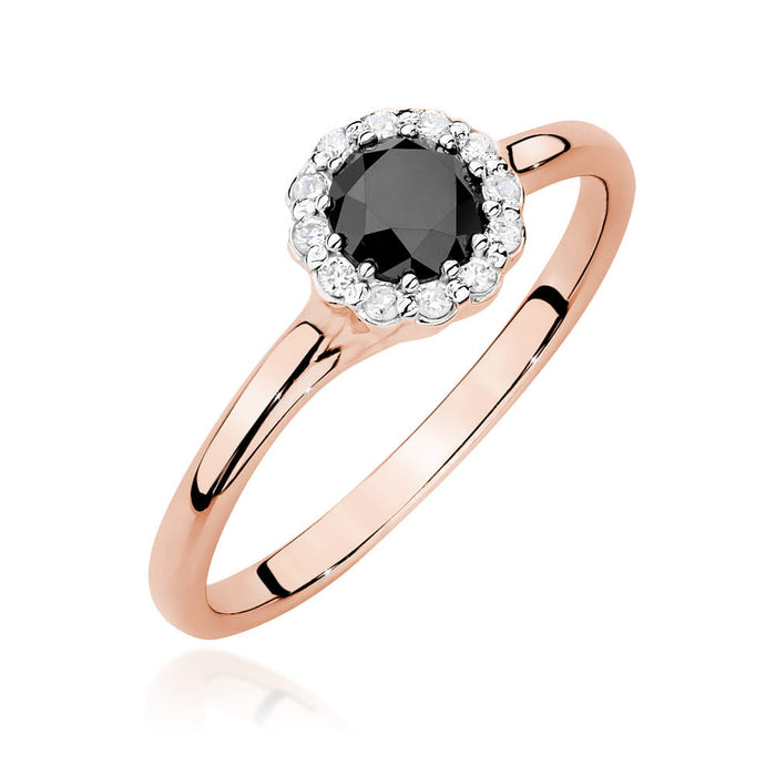 Inel Aur 14K W0622 Diamant Negru 0.50ct