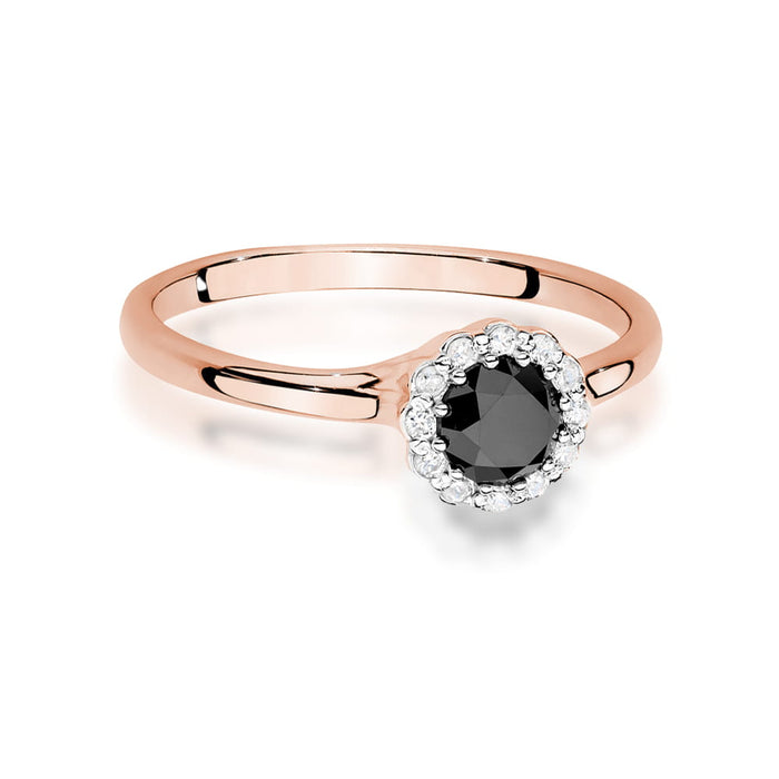Inel Aur 14K W0622 Diamant Negru 0.50ct