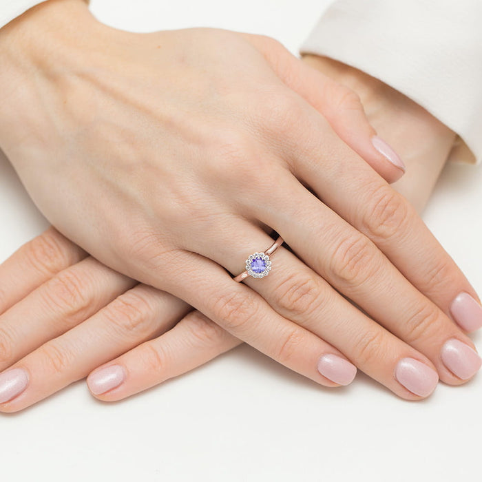 Inel Aur 14K W0622 Tanzanit 0.50ct