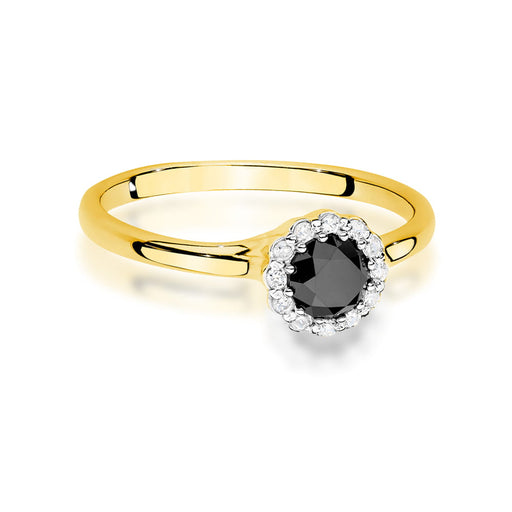 Inel Aur 14K W0622 Diamant Negru 0.50ct
