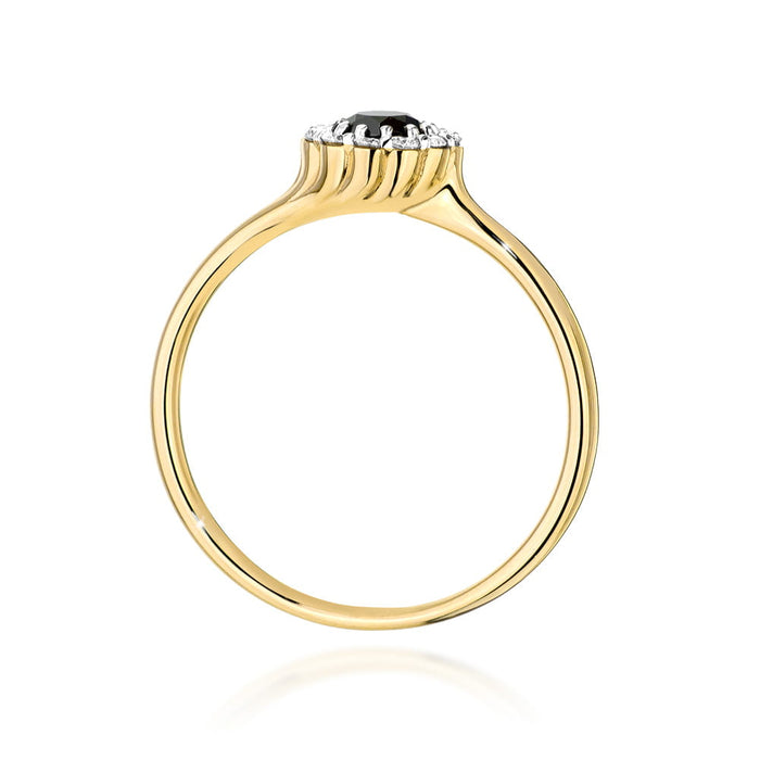 Inel Aur 14K W0622 Diamant Negru 0.50ct