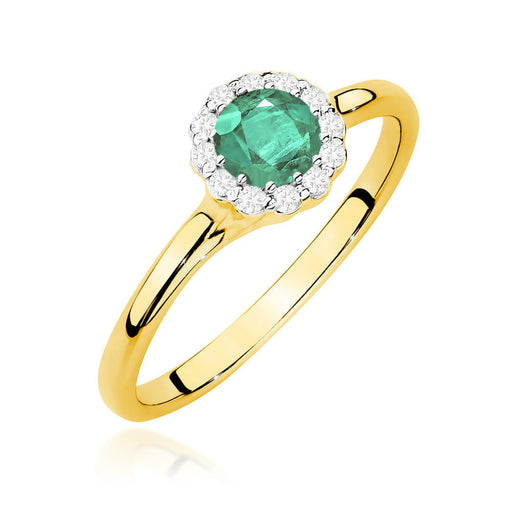 Inel Aur 14K W0622 Smarald 0.50ct