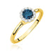 Inel Aur 14K W0622 Topaz London Blue 0.50ct