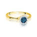 Inel Aur 14K W0622 Topaz London Blue 0.50ct