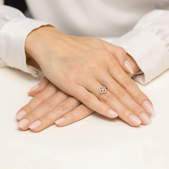 Inel Aur 14K W0627 Diamant 0.03ct