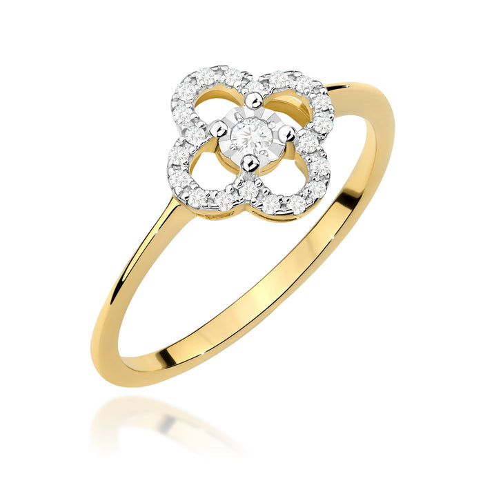 Inel Aur 14K W0627 Diamant 0.03ct