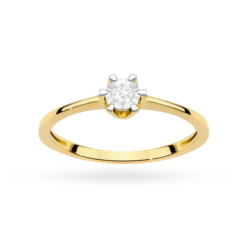 Inel Aur 14K W0628 Diamant 0,03ct