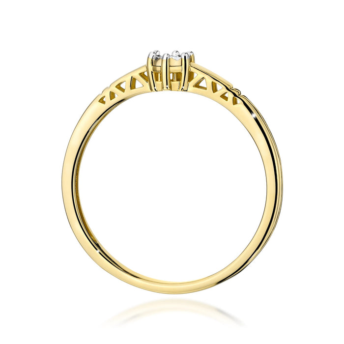 Inel Aur 14K W0630 Diamant 0.03ct