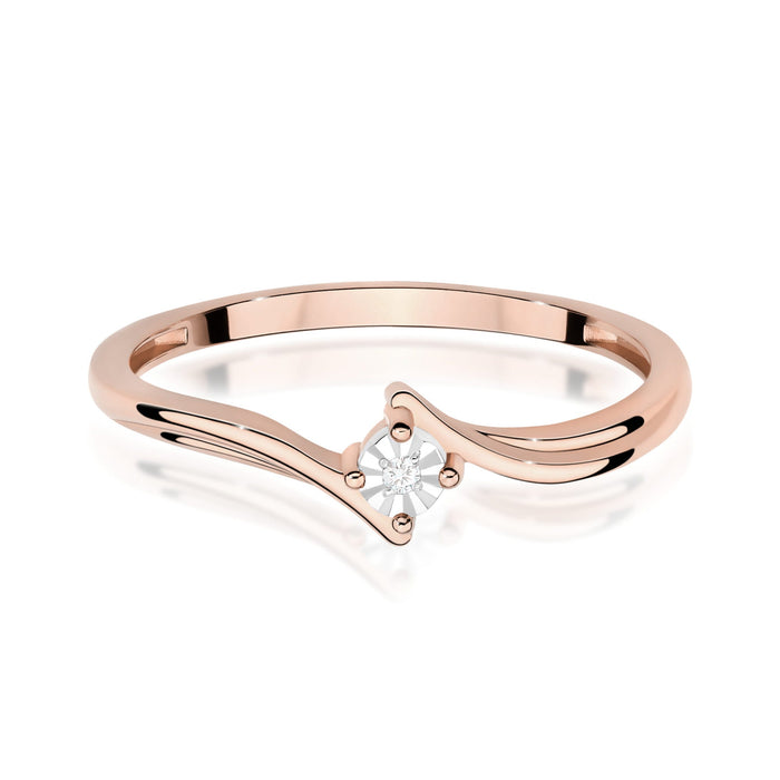 Inel Aur 14K W0631 Diamant 0.01ct
