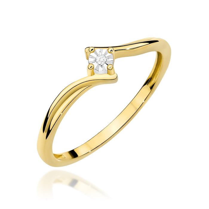 Inel Aur 14K W0631 Diamant 0.01ct
