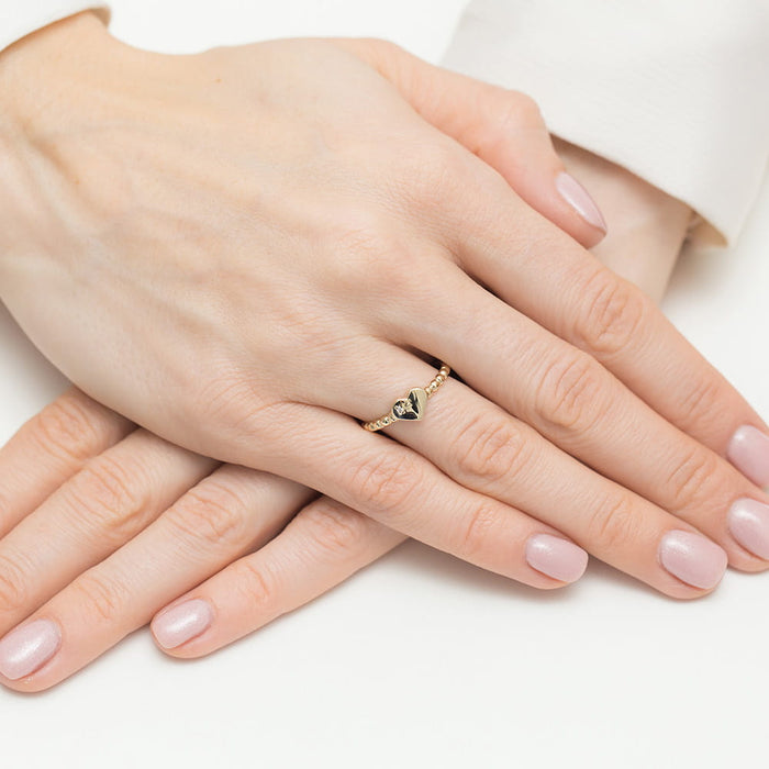 Inel Aur 14K W0637 Diamant 0.01ct