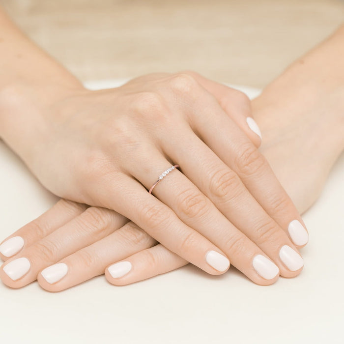 Inel Aur 14K W0638 Diamante 0.04ct