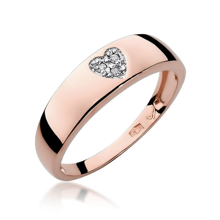 Inel Aur 14K cu Diamant Natural 0.03 ct