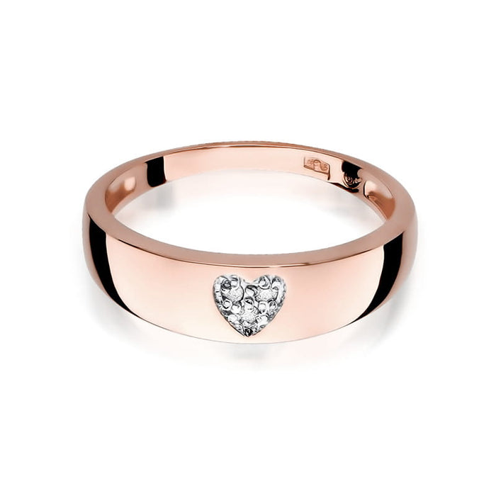 Inel Aur 14K cu Diamant Natural 0.03 ct