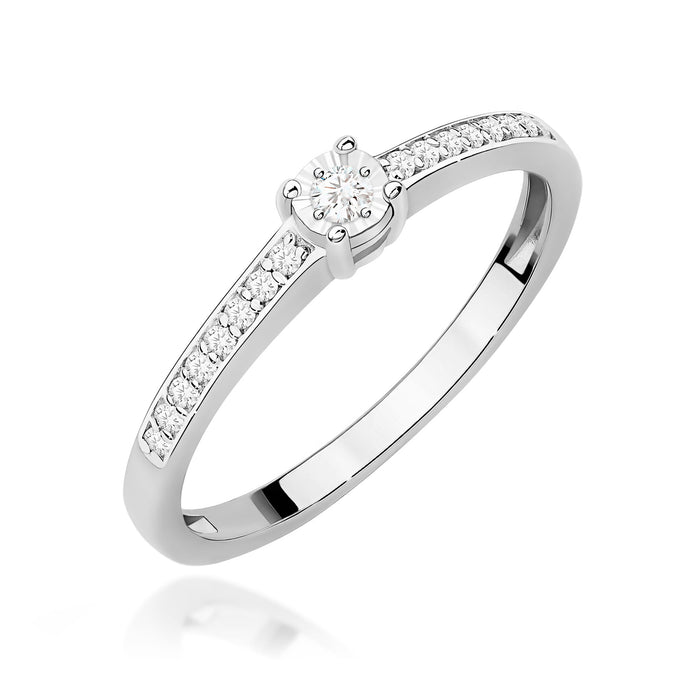 Inel Aur 14K W0648 Diamant 0.03ct