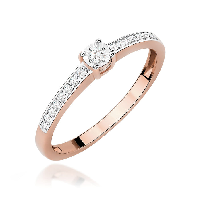 Inel Aur 14K W0648 Diamant 0.03ct
