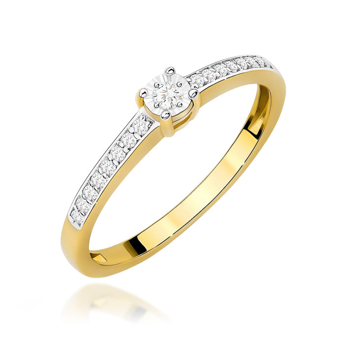 Inel Aur 14K W0648 Diamant 0.03ct