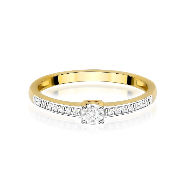 Inel Aur 14K W0648 Diamant 0.03ct