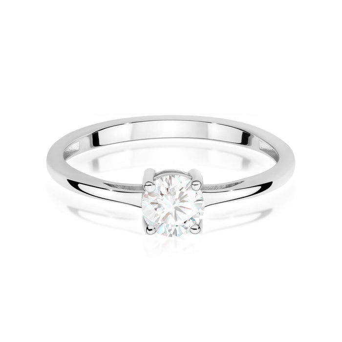 Inel Aur 14K W0656 Safir Alb 0.60ct