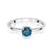Inel Aur 14K W0656 Topaz London Blue 0.50ct
