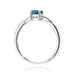 Inel Aur 14K W0656 Topaz London Blue 0.50ct