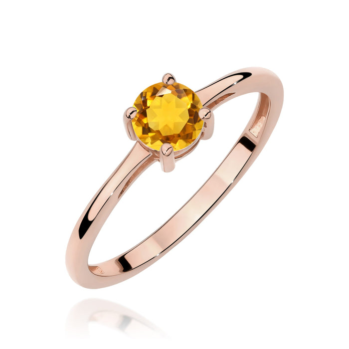 Inel Aur 14K W0656 Citrin 0.50ct