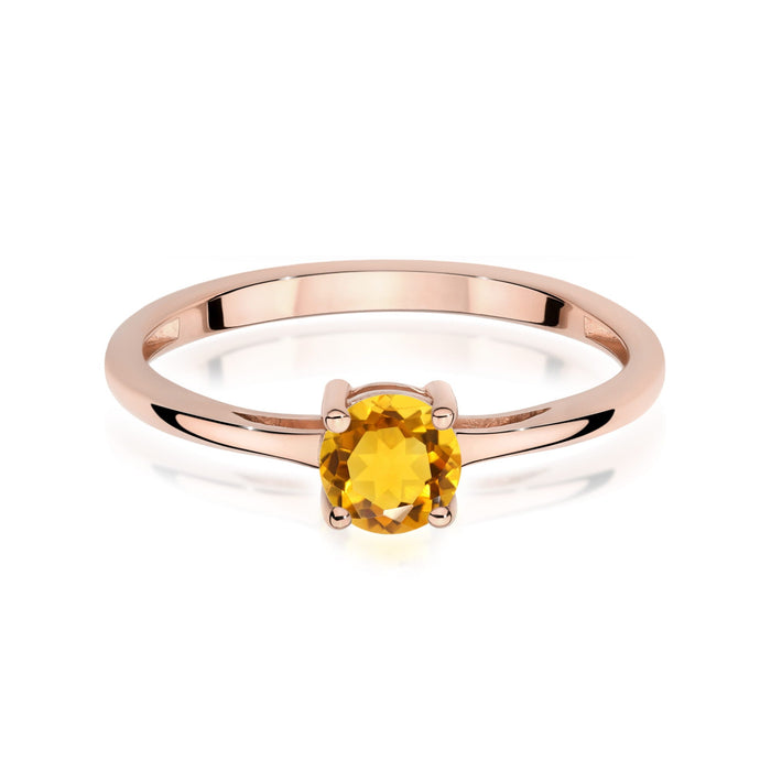 Inel Aur 14K W0656 Citrin 0.50ct