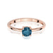 Inel Aur 14K W0656 Topaz London Blue 0.50ct