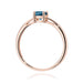 Inel Aur 14K W0656 Topaz London Blue 0.50ct