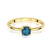 Inel Aur 14K W0656 Topaz London Blue 0.50ct