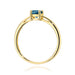 Inel Aur 14K W0656 Topaz London Blue 0.50ct