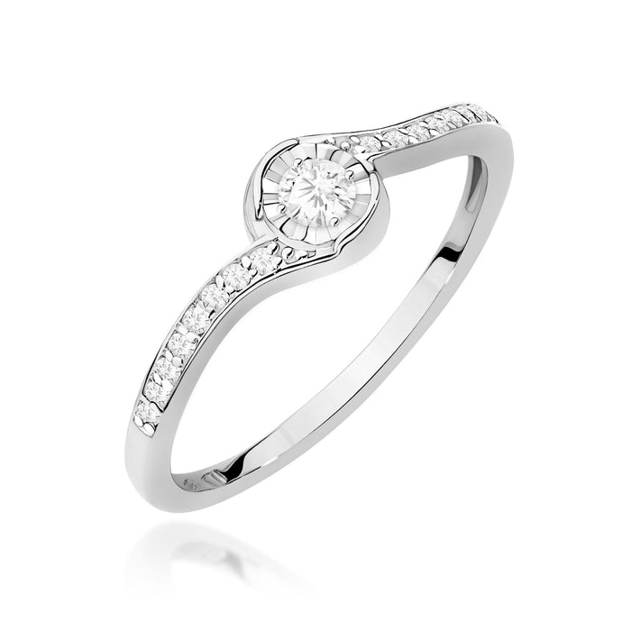Inel Aur 14K W0658 Diamant 0,08ct