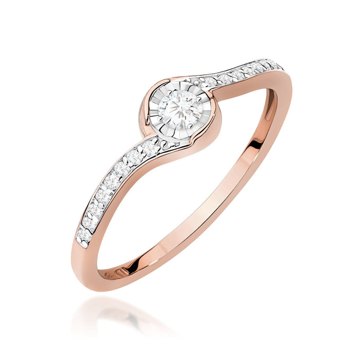 Inel Aur 14K W0658 Diamant 0,08ct