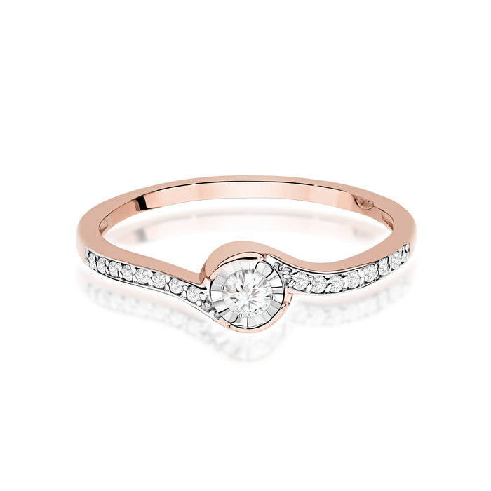 Inel Aur 14K W0658 Diamant 0,08ct