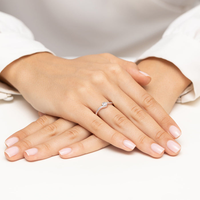 Inel Aur 14K W0658 Diamant 0,08ct