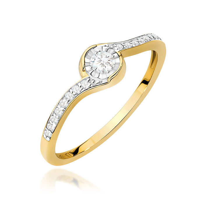 Inel Aur 14K W0658 Diamant 0,08ct
