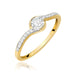 Inel Aur 14K W0658 Diamant 0,08ct