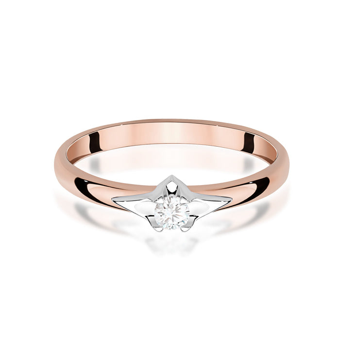 Inel Aur 14K W0666 Diamant 0.15ct