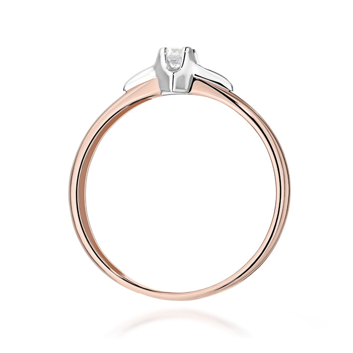 Inel Aur 14K W0666 Diamant 0.15ct