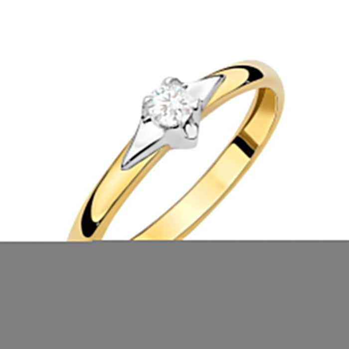Inel Aur 14K W0666 Diamant 0.15ct