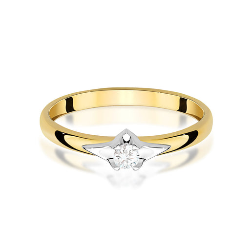 Inel Aur 14K W0666 Diamant 0.15ct
