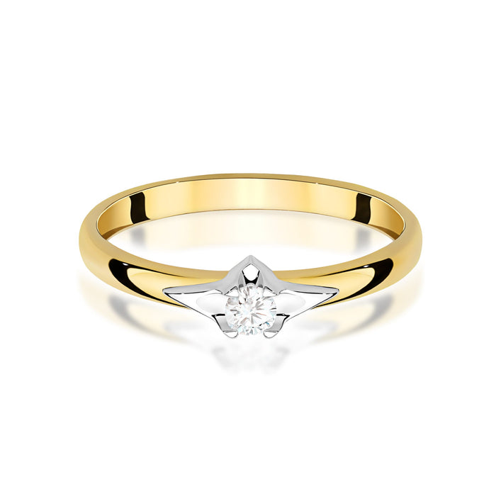 Inel Aur 14K W0666 Diamant 0.15ct
