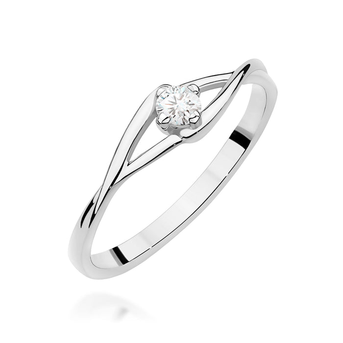 Inel Aur 14K W0669 Diamant 0.10ct