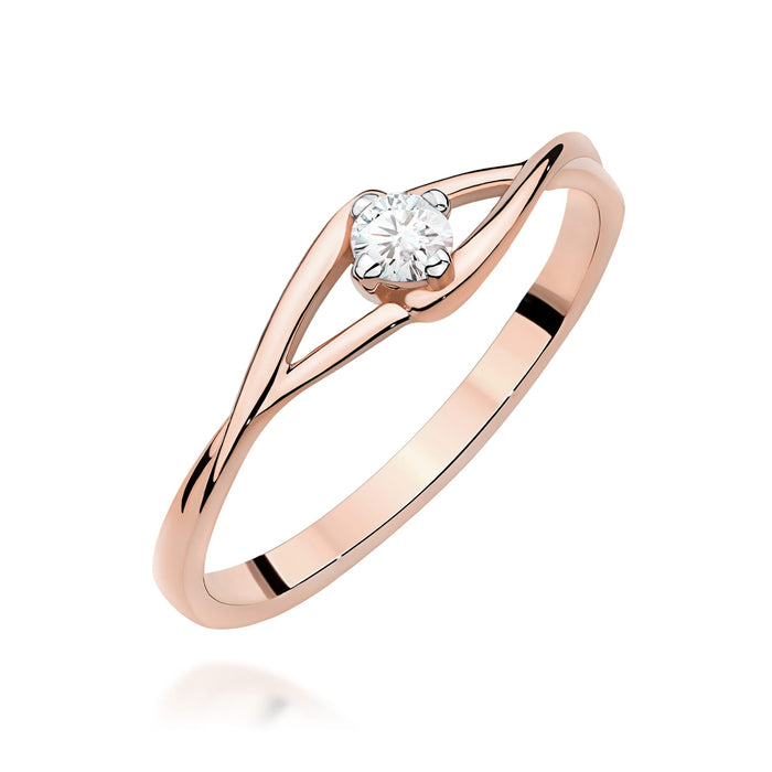 Inel Aur 14K W0669 Diamant 0.10ct