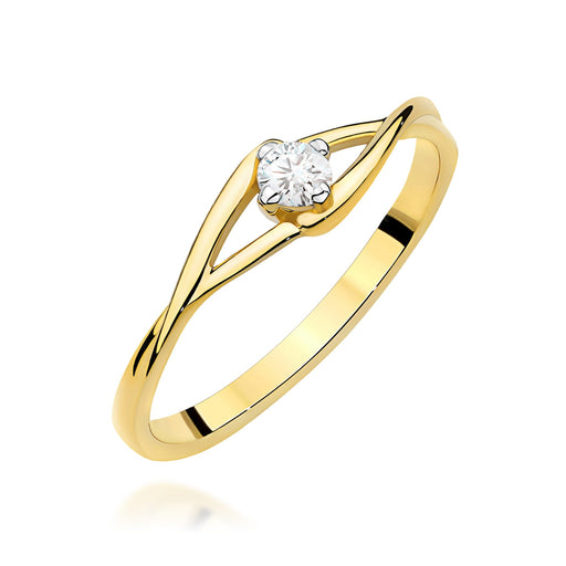 Inel Aur 14K W0669 Diamant 0.10ct
