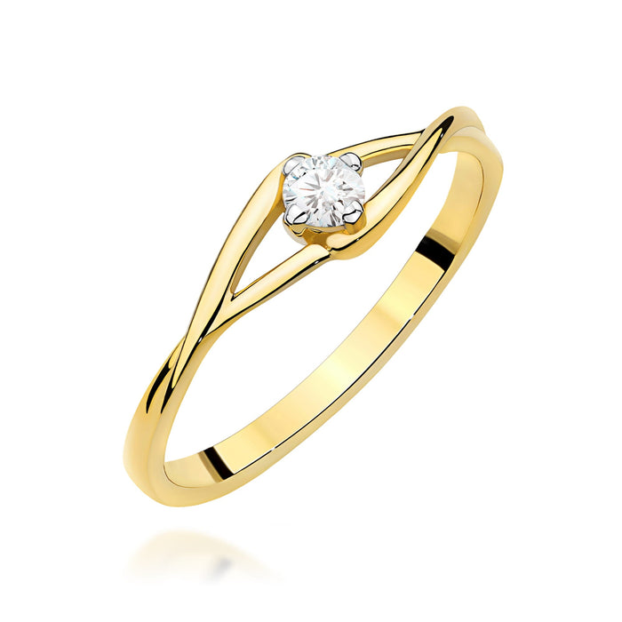 Inel Aur 14K W0669 Diamant 0.10ct