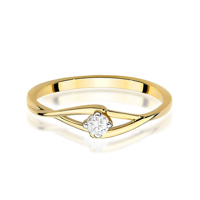 Inel Aur 14K W0669 Diamant 0.10ct