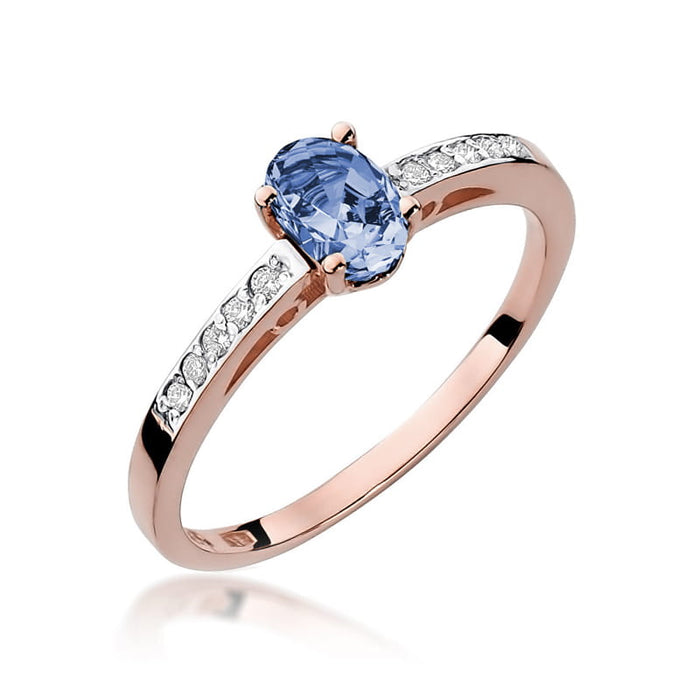 Inel Aur 14K cu Tanzanit 0.40 ct