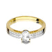 Inel Aur 14K cu White Sapphire 0.50 ct